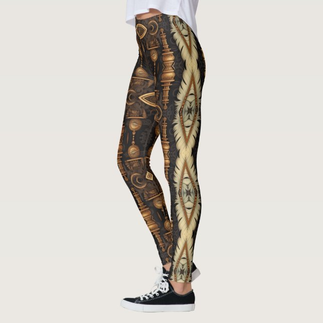 Legging Penas e Gear Steampunk (Esquerda)