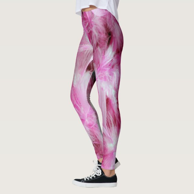 Legging Penas Rosa (Esquerda)