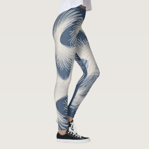 Legging Penas voadoras brancas
