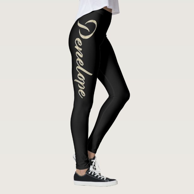 Legging Penelope white gold Handwriting Hose (Direita)