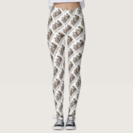 Legging Pense Como Uma Rainha Conselho de Wonderland Humor