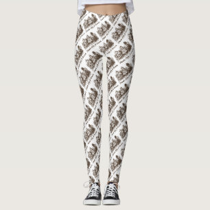 Legging Pense Como Uma Rainha Conselho de Wonderland Humor