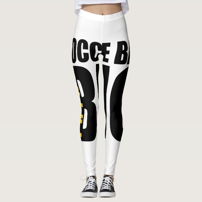 LEGGING PENSE EM GRANDES DESIGNS ESPORTIVOS DE BOCCE-BALL (Frente)