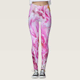 Legging Peônias cor-de-rosa chique