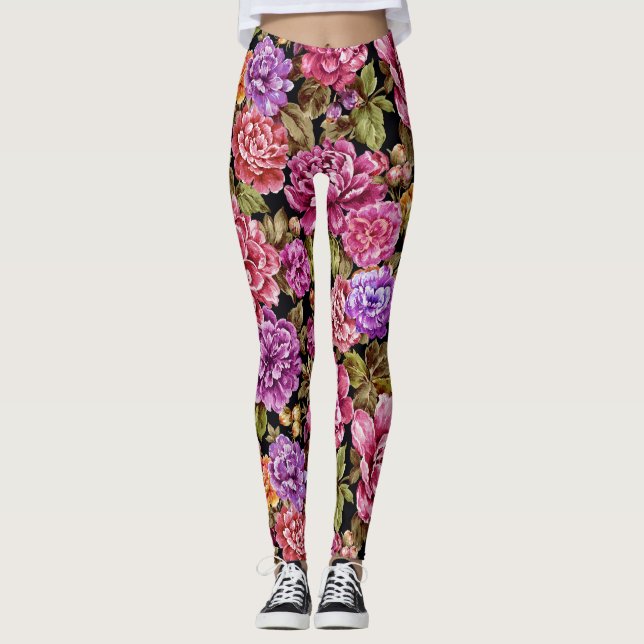 Legging Pêonias na sala de Cheio (Frente)