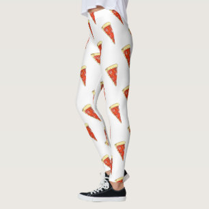 Legging Pepperoni Queijo Pizza Slice Fatias De Comida Ital