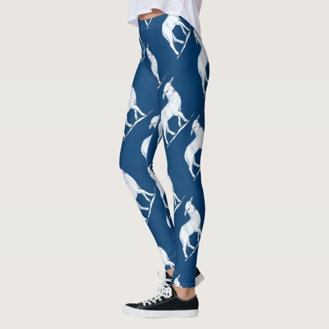 Legging Pequena Lamela Branca (Esquerda)