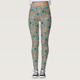 Legging Pequenas Moléculas Retron-Play Cinza Azul Universo