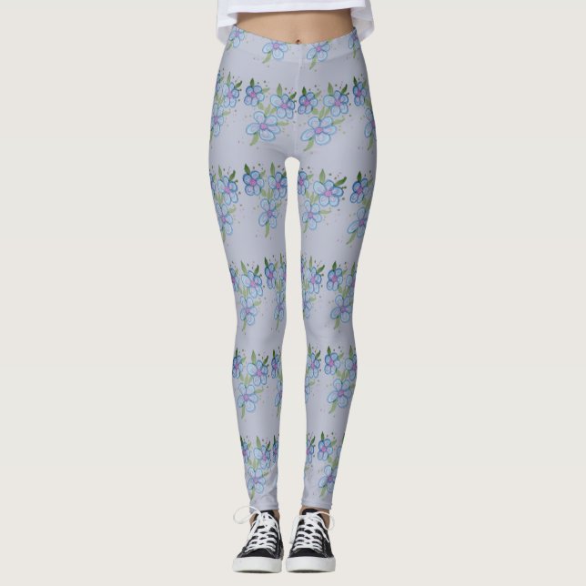 Legging Pequenas Pernas Flores (Frente)