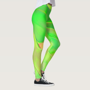 Legging Pequeno esculpido em verde vívido