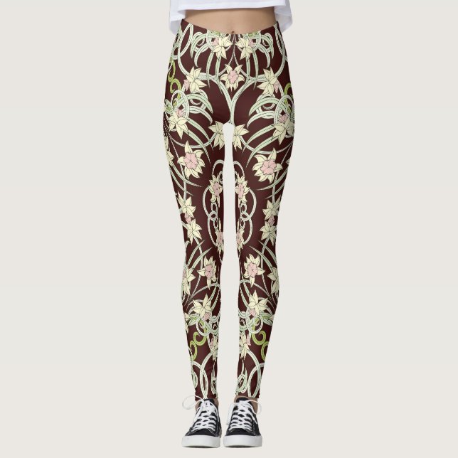 Legging Pequeno narciso, art nouveau. (Frente)