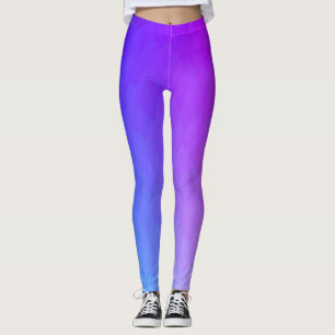 Legging Perfis de chamas roxas, azuis, cor-de-rosa