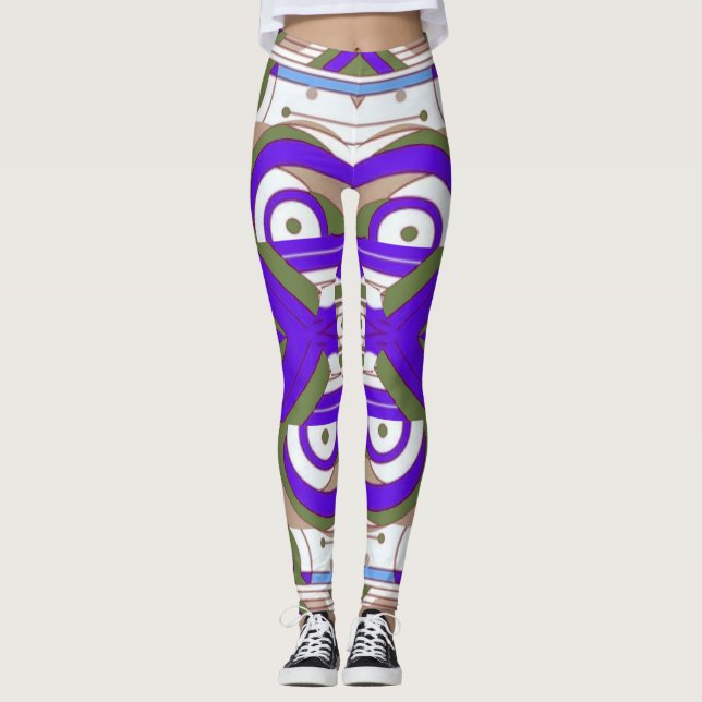 Legging Perna clássica multicolorida fofa "Ratti_Creative_ (Frente)