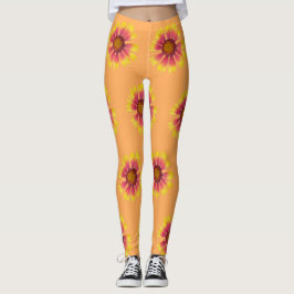 Legging Perna da Flor do Invólucro Indiano