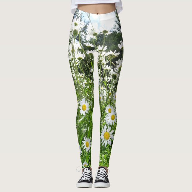 Legging Perna das Flores de Margarida (Frente)