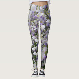 Legging Perna das Flores Grandes da Wisteria