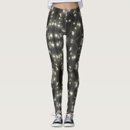 Legging Perna das Luzes de Prata Estimulante