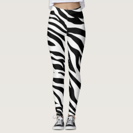 Legging Perna de design zebra