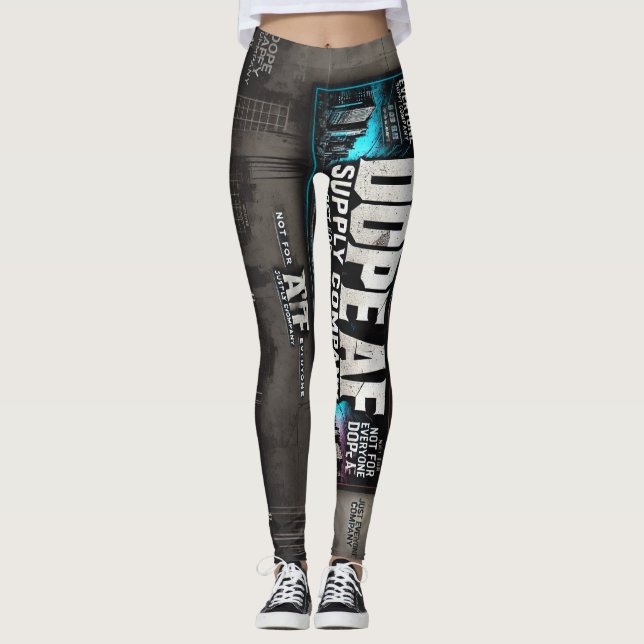 Legging Perna de esticamento atlético Dope_AF (Frente)