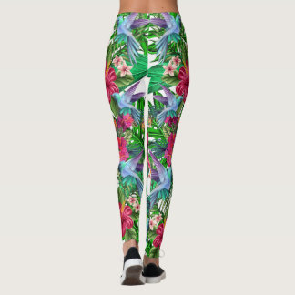 Legging Perna do Paraíso Tropical Beija-flores CBDOilPrinc