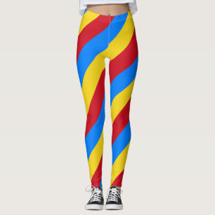 Legging Perna Nacional De Bandeira Da República Democrátic