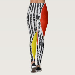 Legging Pernais Vermelhos realmente selvagens com faixa pr
