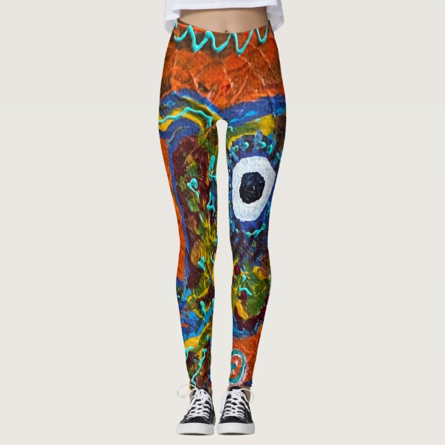 Legging Pernas abstrato (Frente)