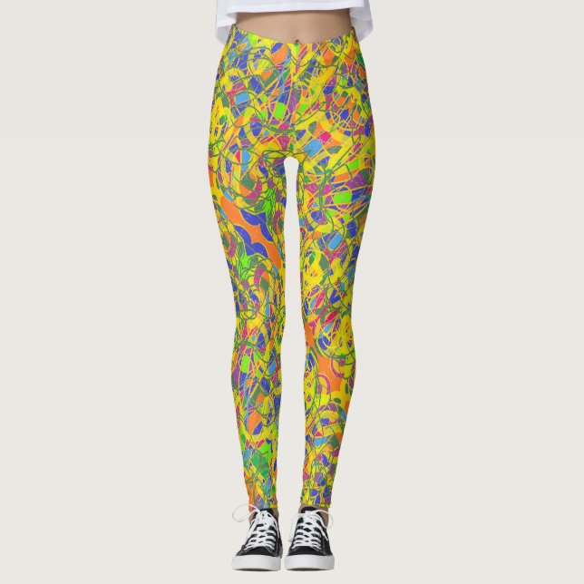 Legging Pernas abstrato (Frente)