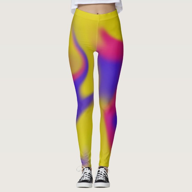 Legging Pernas, abstrato e coloração (Frente)