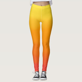 Legging Pernas amarelas, laranja e vermelhas