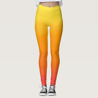 Legging Pernas amarelas, laranja e vermelhas
