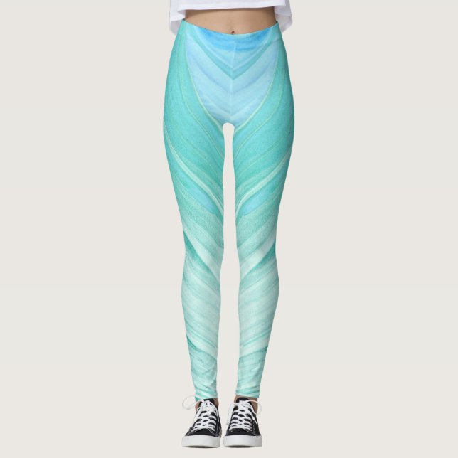 Legging Pernas azuis-claras (Frente)