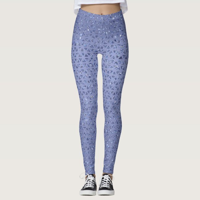 Legging Pernas Azuis Esparsas (Frente)