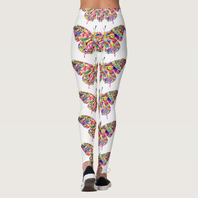 Legging Pernas bonito de borboletas na moda (Verso)