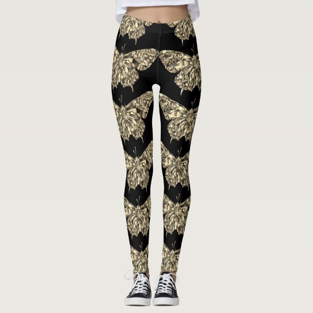 Legging Pernas bonito de borboletas na moda (Frente)