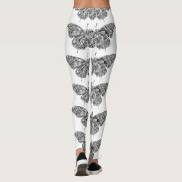 Legging Pernas bonito de borboletas na moda