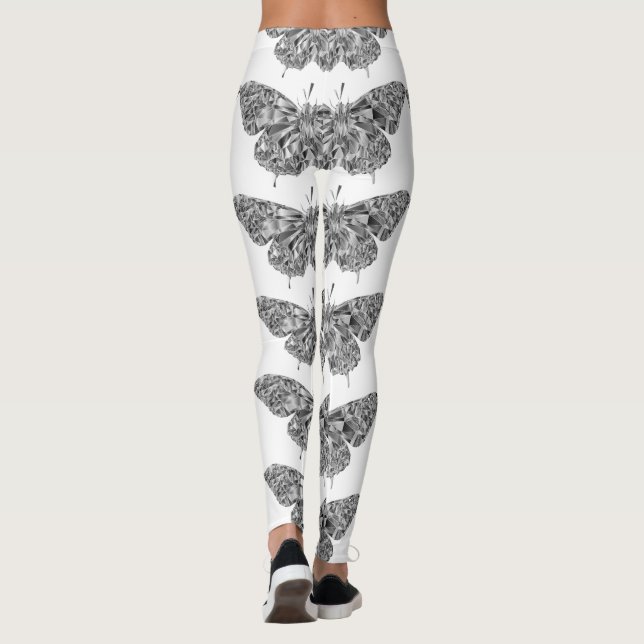 Legging Pernas bonito de borboletas na moda (Verso)