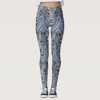 LEGGING PERNAS BRANCAS DE TIGRE POR PAULA REILLY.