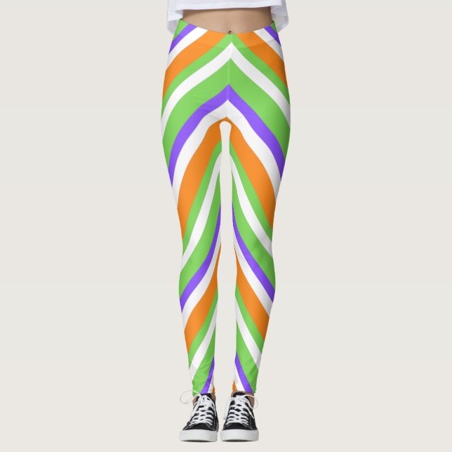 Legging Pernas Brancas do Halloween Candy (Frente)