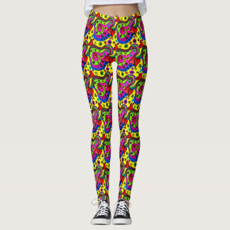 Legging Pernas Coloridas abstrato,