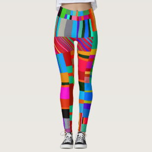Legging Pernas Coloridas Cruzadas