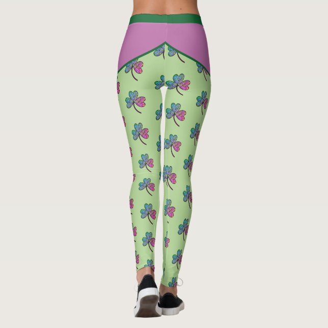Legging Pernas Coloridas do Shamrock (Verso)