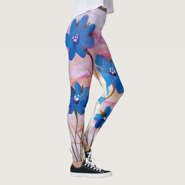 Legging Pernas Coloridas Flores (Direita)