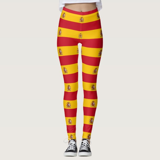Legging Pernas com bandeira de Espanha (Frente)