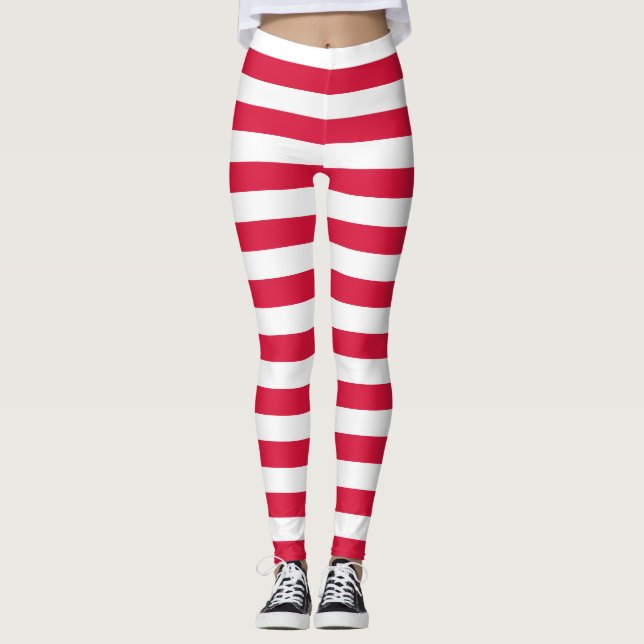 Legging Pernas com bandeira de Polônia (Frente)