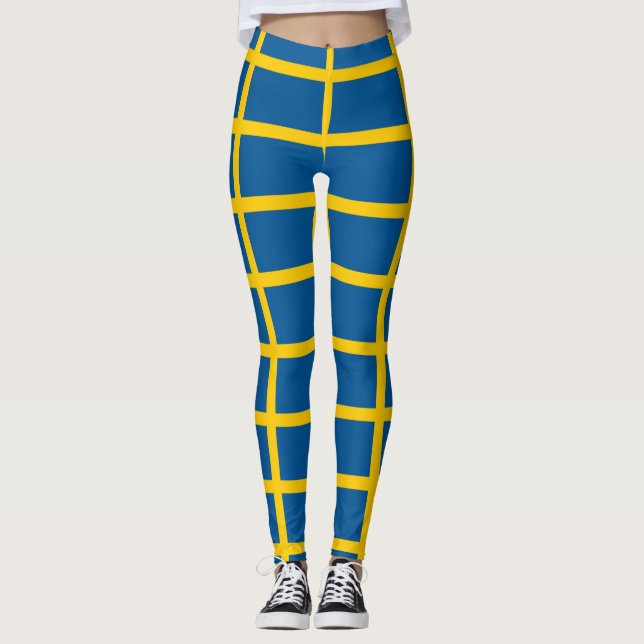 Legging Pernas com bandeira de Suecia (Frente)