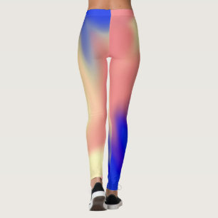 Legging Pernas com Design de fluxo Abstrato