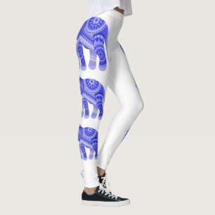 Legging Pernas com elefante azul