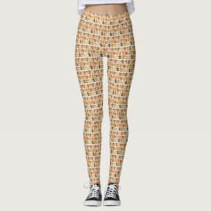 Legging Pernas com papoilas