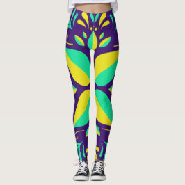 Legging Pernas com revestimento de borda